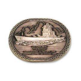 Battleship IOWA Challenge Coin