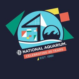 National Aquarium Adult 40th Anniversary Tee