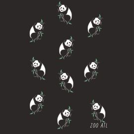 Girls Zoo Atlanta Panda Print Tee
