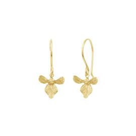 Gold Vermeil Orchid Earrings