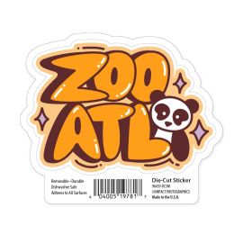 Zoo Atlanta Retro Panda Sticker