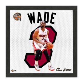 Dwyane Wade Basketball HOF Impact Jersey Frame
