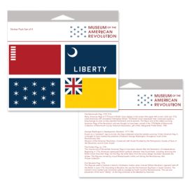 Sticker Pack of Four Flags - Museum of the American Revolution