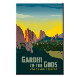 Garden of the Gods Souvenir Retro Magnet 2x3