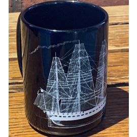 USS Constitution Line Drawing Mug