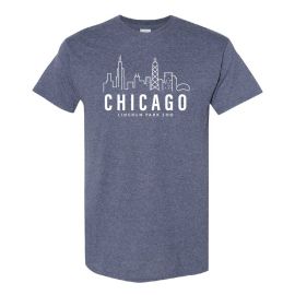 Lincoln Park Zoo Chicago Skyline T-Shirt