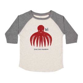 Texas State Aquariuim Octopus Raglan Toddler T-Shirt