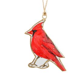 Cardinal Tin Ornament