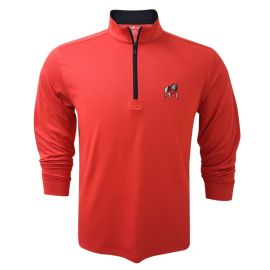 Georgia Bulldogs Quarter Zip Long Sleeve Performance Shirt