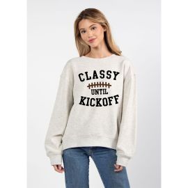 Classy Until Kickoff Women's Sweatshirt