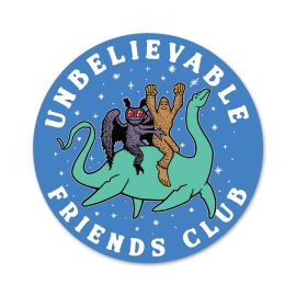 Bigfoot Unbelievable Friends Club Decal