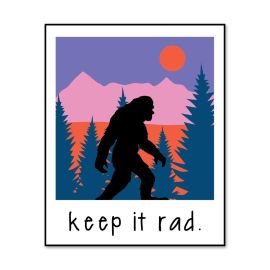 Bigfoot Keep It Rad Decal