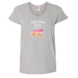 Brevard Zoo Ladies Ombre Lion T-Shirt