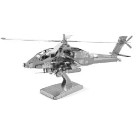 3D Metal Model Kit- AH-64 Apache Helicopter