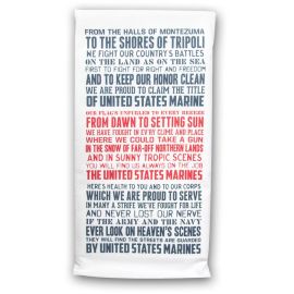 USMC Hymn Tea Towel