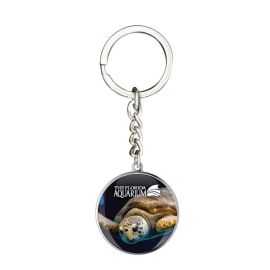 Glass Sea Turtle Keychain - The Florida Aquarium