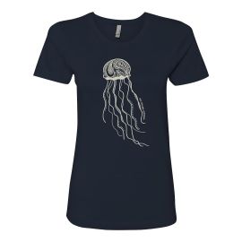 Ladies Short Sleeve Tee Jellyfish - New England Aquarium