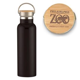 Philadelphia Zoo Bamboo Lid Water Bottle