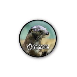 Oklahoma Aquarium Glass Dome Otter Magnet