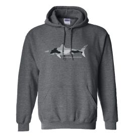 Oklahoma Aquarium Camo Shark Hooded Sweatshirt