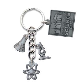 Kansas City Science City Pewter Charms Keychain