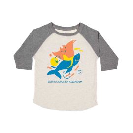 South Carolina Aquarium Marine Life Toddler Raglan T-Shirt