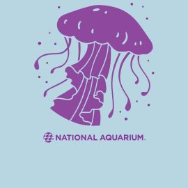 Adult National Aquarium Recycled Bottle Jellyfish Tee