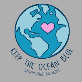 Adult Short Sleeve Blue Ocean Tee - Oregon Coast Aquarium