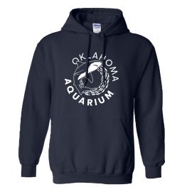 Oklahoma Aquarium Shark Logo Hooded Sweatshirt