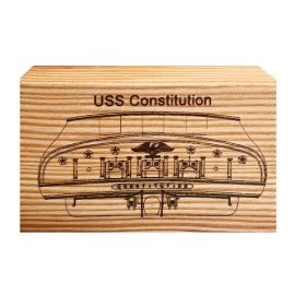 USS Constitution Reclaimed Wood Scale-Transom Design